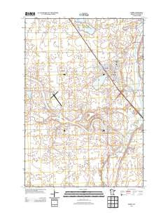 Morris Minnesota Historical topographic map, 1:24000 scale, 7.5 X 7.5 Minute, Year 2013