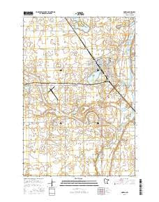 Morris Minnesota Current topographic map, 1:24000 scale, 7.5 X 7.5 Minute, Year 2016