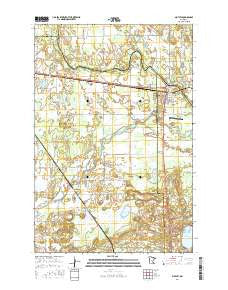 Motley Minnesota Current topographic map, 1:24000 scale, 7.5 X 7.5 Minute, Year 2016