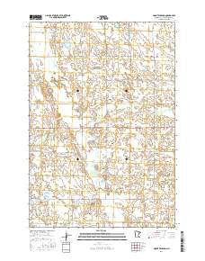Mount Wickham Minnesota Current topographic map, 1:24000 scale, 7.5 X 7.5 Minute, Year 2016