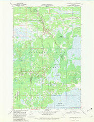 Mulligan Lake NE Minnesota Historical topographic map, 1:24000 scale, 7.5 X 7.5 Minute, Year 1968