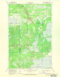 Mulligan Lake NE Minnesota Historical topographic map, 1:24000 scale, 7.5 X 7.5 Minute, Year 1968