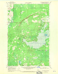 Mulligan Lake NW Minnesota Historical topographic map, 1:24000 scale, 7.5 X 7.5 Minute, Year 1968