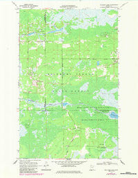 Mulligan Lake Minnesota Historical topographic map, 1:24000 scale, 7.5 X 7.5 Minute, Year 1968