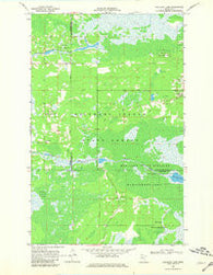 Mulligan Lake Minnesota Historical topographic map, 1:24000 scale, 7.5 X 7.5 Minute, Year 1968