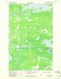 Mulligan Lake Minnesota Historical topographic map, 1:24000 scale, 7.5 X 7.5 Minute, Year 1968