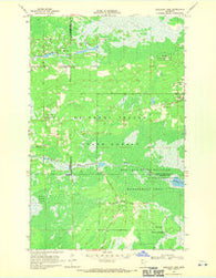 Mulligan Lake Minnesota Historical topographic map, 1:24000 scale, 7.5 X 7.5 Minute, Year 1968