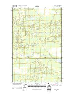 Mulligan Lake Minnesota Historical topographic map, 1:24000 scale, 7.5 X 7.5 Minute, Year 2013