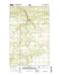 Mulligan Lake NE Minnesota Current topographic map, 1:24000 scale, 7.5 X 7.5 Minute, Year 2016