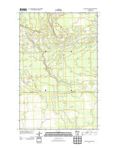 Mulligan Lake SW Minnesota Historical topographic map, 1:24000 scale, 7.5 X 7.5 Minute, Year 2013