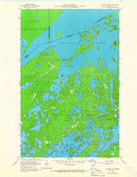 Munker Island Minnesota Historical topographic map, 1:24000 scale, 7.5 X 7.5 Minute, Year 1959