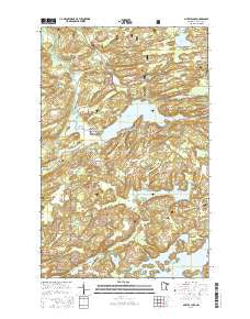 Myrtle Lake Minnesota Current topographic map, 1:24000 scale, 7.5 X 7.5 Minute, Year 2016