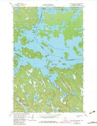 Namakan Island Minnesota Historical topographic map, 1:24000 scale, 7.5 X 7.5 Minute, Year 1967