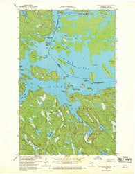 Namakan Island Minnesota Historical topographic map, 1:24000 scale, 7.5 X 7.5 Minute, Year 1967