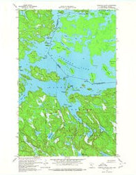 Namakan Island Minnesota Historical topographic map, 1:24000 scale, 7.5 X 7.5 Minute, Year 1967