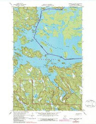 Namakan Island Minnesota Historical topographic map, 1:24000 scale, 7.5 X 7.5 Minute, Year 1967
