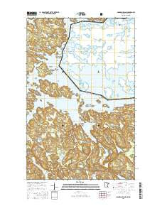Namakan Island Minnesota Current topographic map, 1:24000 scale, 7.5 X 7.5 Minute, Year 2016