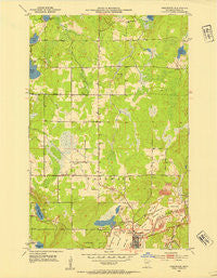 Nashwauk Minnesota Historical topographic map, 1:24000 scale, 7.5 X 7.5 Minute, Year 1952