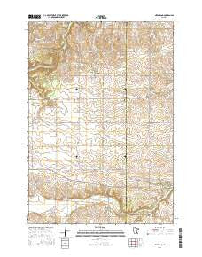 Nerstrand Minnesota Current topographic map, 1:24000 scale, 7.5 X 7.5 Minute, Year 2016