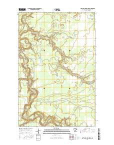 Nett Lake River West Minnesota Current topographic map, 1:24000 scale, 7.5 X 7.5 Minute, Year 2016