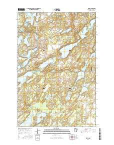 Nevis Minnesota Current topographic map, 1:24000 scale, 7.5 X 7.5 Minute, Year 2016