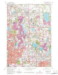 New Brighton Minnesota Historical topographic map, 1:24000 scale, 7.5 X 7.5 Minute, Year 1967