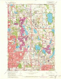 New Brighton Minnesota Historical topographic map, 1:24000 scale, 7.5 X 7.5 Minute, Year 1967