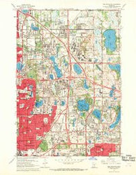 New Brighton Minnesota Historical topographic map, 1:24000 scale, 7.5 X 7.5 Minute, Year 1967