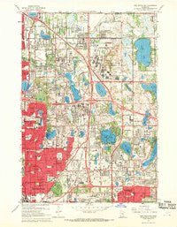 New Brighton Minnesota Historical topographic map, 1:24000 scale, 7.5 X 7.5 Minute, Year 1967