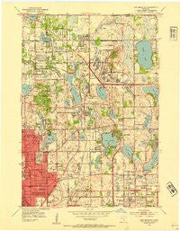 New Brighton Minnesota Historical topographic map, 1:24000 scale, 7.5 X 7.5 Minute, Year 1952