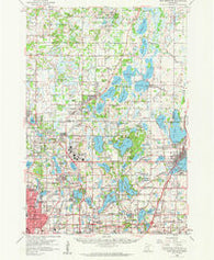 New Brighton Minnesota Historical topographic map, 1:62500 scale, 15 X 15 Minute, Year 1955
