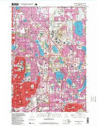 New Brighton Minnesota Historical topographic map, 1:24000 scale, 7.5 X 7.5 Minute, Year 1997