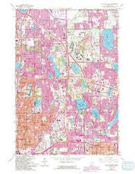 New Brighton Minnesota Historical topographic map, 1:24000 scale, 7.5 X 7.5 Minute, Year 1967