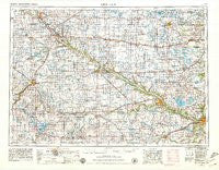 New Ulm Minnesota Historical topographic map, 1:250000 scale, 1 X 2 Degree, Year 1953