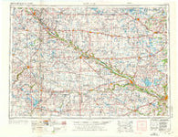 New Ulm Minnesota Historical topographic map, 1:250000 scale, 1 X 2 Degree, Year 1953