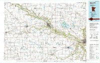 New Ulm Minnesota Historical topographic map, 1:100000 scale, 30 X 60 Minute, Year 1991