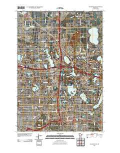 New Brighton Minnesota Historical topographic map, 1:24000 scale, 7.5 X 7.5 Minute, Year 2010