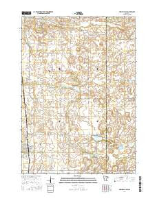 New Richland Minnesota Current topographic map, 1:24000 scale, 7.5 X 7.5 Minute, Year 2016