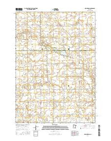 New Sweden Minnesota Current topographic map, 1:24000 scale, 7.5 X 7.5 Minute, Year 2016