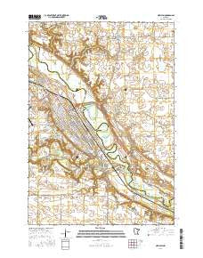 New Ulm Minnesota Current topographic map, 1:24000 scale, 7.5 X 7.5 Minute, Year 2016