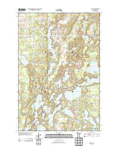 Nisswa Minnesota Historical topographic map, 1:24000 scale, 7.5 X 7.5 Minute, Year 2013