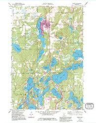 Nisswa Minnesota Historical topographic map, 1:24000 scale, 7.5 X 7.5 Minute, Year 1959