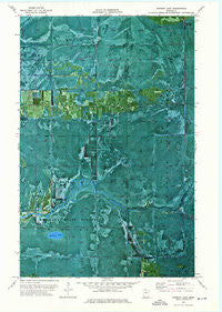 Norman Lake Minnesota Historical topographic map, 1:24000 scale, 7.5 X 7.5 Minute, Year 1973