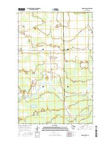 Norman Lake Minnesota Current topographic map, 1:24000 scale, 7.5 X 7.5 Minute, Year 2016