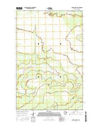 Norman Lake NE Minnesota Current topographic map, 1:24000 scale, 7.5 X 7.5 Minute, Year 2016