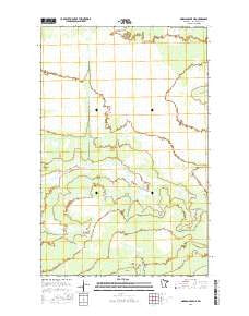 Norman Lake NE Minnesota Current topographic map, 1:24000 scale, 7.5 X 7.5 Minute, Year 2016