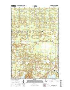 Northome North Minnesota Current topographic map, 1:24000 scale, 7.5 X 7.5 Minute, Year 2016