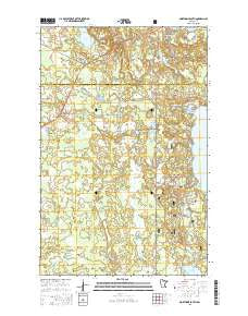 Northome South Minnesota Current topographic map, 1:24000 scale, 7.5 X 7.5 Minute, Year 2016