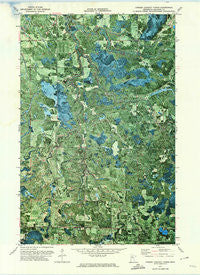 O'Brien Lookout Tower Minnesota Historical topographic map, 1:24000 scale, 7.5 X 7.5 Minute, Year 1972
