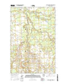 O'Brien Lookout Tower Minnesota Current topographic map, 1:24000 scale, 7.5 X 7.5 Minute, Year 2016